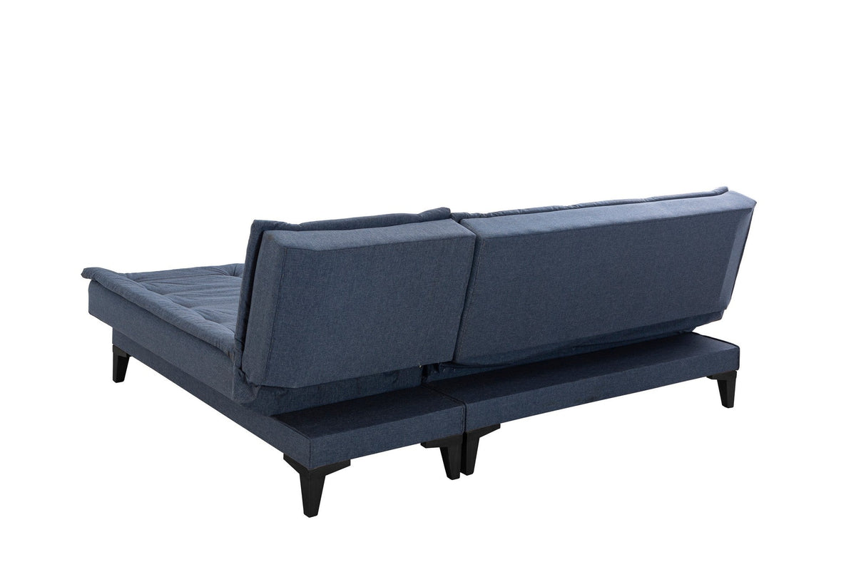 Canapea extensibilă de colț Santo-S, Diverse culori, 225x85x86 cm - Bleumarin | SKU: 867UNQ1913 | Canapea extensibilă de colț Santo-S, 225x85x86 cm, varianta Bleumarin, produs pentru amenajarea locuinței, disponibil online în România la CasaMob