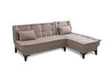Canapea extensibilă de colț Santo-S, Diverse culori, 225x85x86 cm - Crem | SKU: 867UNQ1914 | Canapea extensibilă de colț Santo-S, 225x85x86 cm, varianta Crem, produs pentru amenajarea locuinței, disponibil online în România la CasaMob