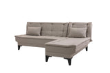 Canapea extensibilă de colț Santo-S, Diverse culori, 225x85x86 cm - Crem | SKU: 867UNQ1914 | Canapea extensibilă de colț Santo-S, 225x85x86 cm, varianta Crem, produs pentru amenajarea locuinței, disponibil online în România la CasaMob