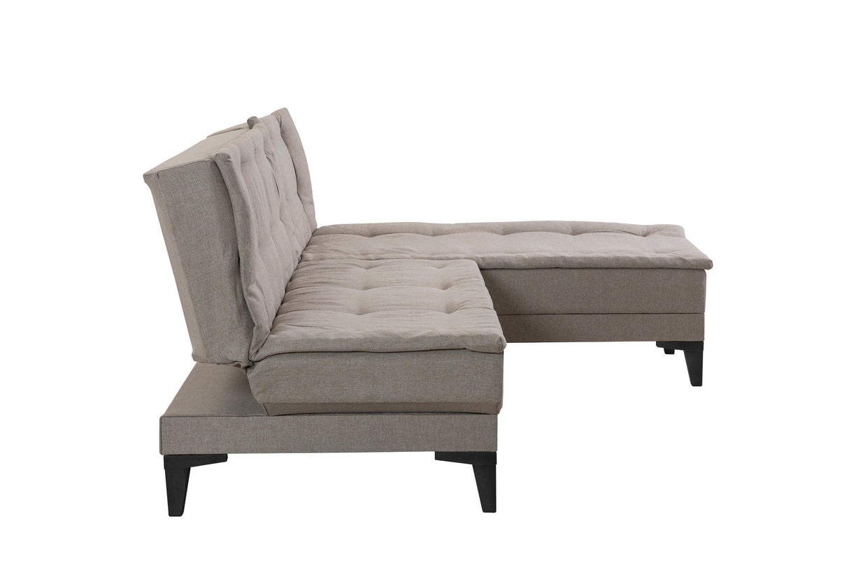 Canapea extensibilă de colț Santo-S, Diverse culori, 225x85x86 cm - Crem | SKU: 867UNQ1914 | Canapea extensibilă de colț Santo-S, 225x85x86 cm, varianta Crem, produs pentru amenajarea locuinței, disponibil online în România la CasaMob