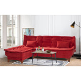 Canapea extensibilă de colț Kelebek Stânga, Diverse culori, 225x160x86 cm - Bordo | SKU: 867UNQ1915 | Canapea extensibilă de colț Kelebek Stânga, 225x160x86 cm, varianta Bordo, produs pentru amenajarea locuinței, disponibil online în România la CasaMob