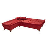 Canapea extensibilă de colț Kelebek Stânga, Diverse culori, 225x160x86 cm - Bordo | SKU: 867UNQ1915 | Canapea extensibilă de colț Kelebek Stânga, 225x160x86 cm, varianta Bordo, produs pentru amenajarea locuinței, disponibil online în România la CasaMob