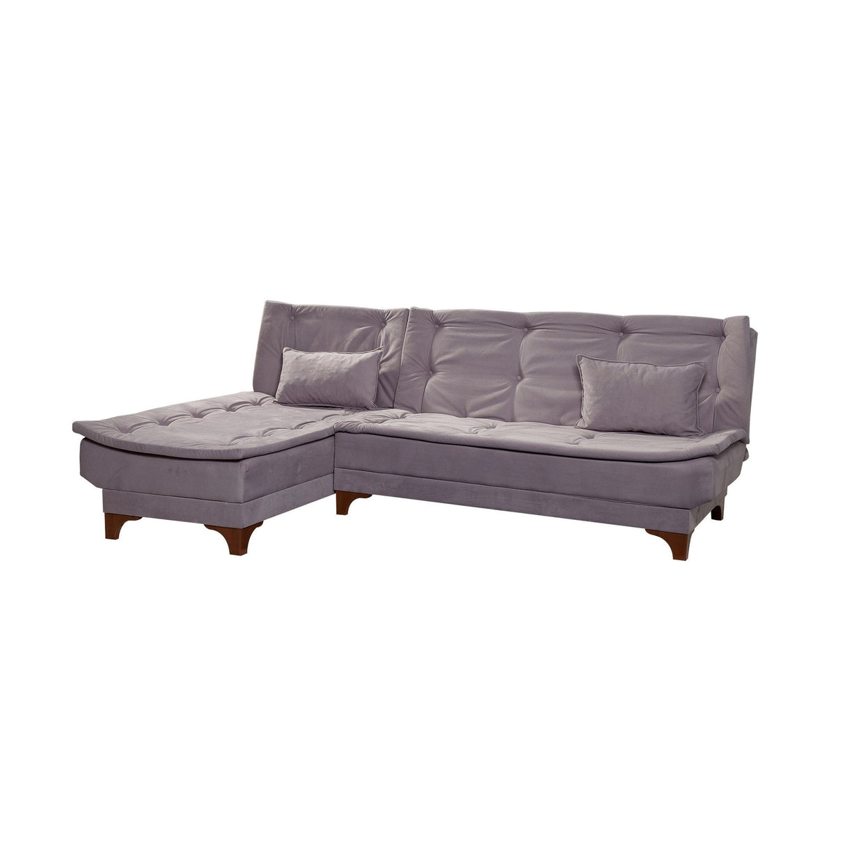 Canapea extensibilă de colț Kelebek Stânga, Diverse culori, 225x160x86 cm - Gri închis | SKU: 867UNQ1921 | Canapea extensibilă de colț Kelebek Stânga, 225x160x86 cm, varianta Gri închis, produs pentru amenajarea locuinței, disponibil online în România la CasaMob