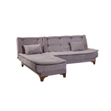 Canapea extensibilă de colț Kelebek Stânga, Diverse culori, 225x160x86 cm - Gri închis | SKU: 867UNQ1921 | Canapea extensibilă de colț Kelebek Stânga, 225x160x86 cm, varianta Gri închis, produs pentru amenajarea locuinței, disponibil online în România la CasaMob
