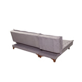 Canapea extensibilă de colț Kelebek Stânga, Diverse culori, 225x160x86 cm - Gri închis | SKU: 867UNQ1921 | Canapea extensibilă de colț Kelebek Stânga, 225x160x86 cm, varianta Gri închis, produs pentru amenajarea locuinței, disponibil online în România la CasaMob
