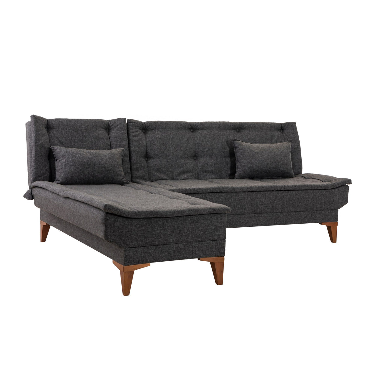 Canapea extensibilă Santo, Colț, Stânga, Diverse culori, 225x85x86 cm - Antracit | SKU: 867UNQ1924 | Canapea extensibilă Santo, Colț, Stânga, 225x85x86 cm, varianta Antracit, produs pentru amenajarea locuinței, disponibil online în România la CasaMob