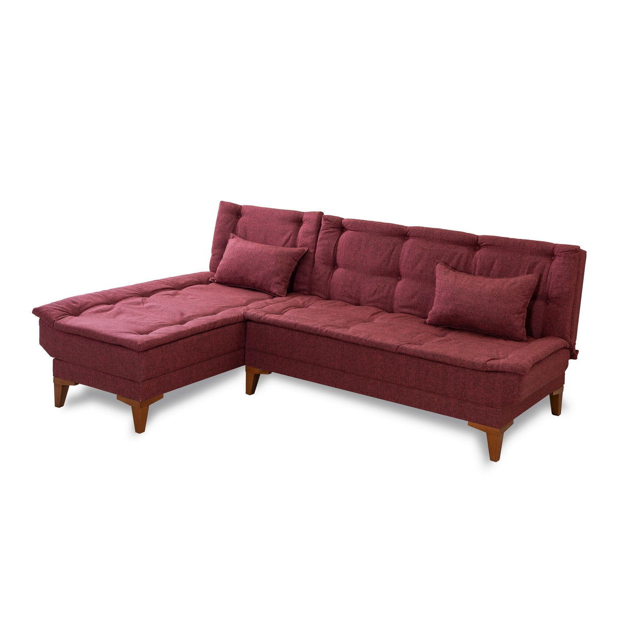 Canapea extensibilă Santo, Colț, Stânga, Diverse culori, 225x85x86 cm - Bordo | SKU: 867UNQ1925 | Canapea extensibilă Santo, Colț, Stânga, 225x85x86 cm, varianta Bordo, produs pentru amenajarea locuinței, disponibil online în România la CasaMob