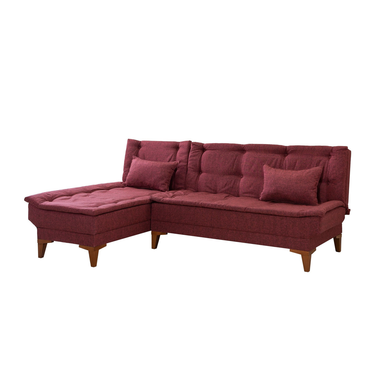 Canapea extensibilă Santo, Colț, Stânga, Diverse culori, 225x85x86 cm - Bordo | SKU: 867UNQ1925 | Canapea extensibilă Santo, Colț, Stânga, 225x85x86 cm, varianta Bordo, produs pentru amenajarea locuinței, disponibil online în România la CasaMob