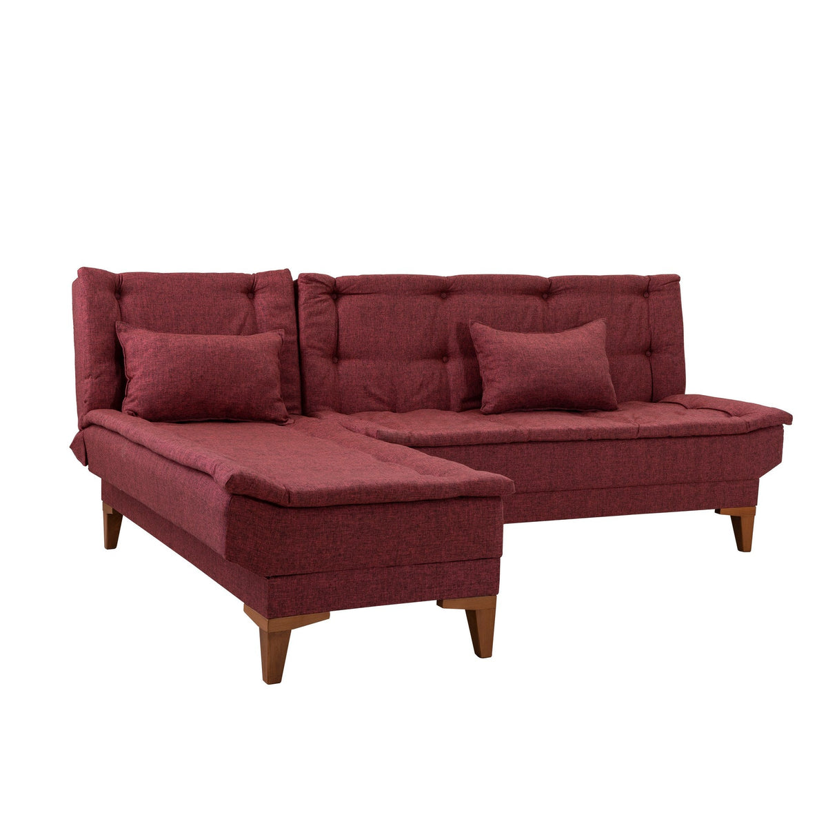 Canapea extensibilă Santo, Colț, Stânga, Diverse culori, 225x85x86 cm - Bordo | SKU: 867UNQ1925 | Canapea extensibilă Santo, Colț, Stânga, 225x85x86 cm, varianta Bordo, produs pentru amenajarea locuinței, disponibil online în România la CasaMob