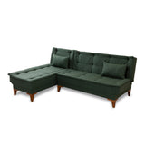 Canapea extensibilă Santo, Colț, Stânga, Diverse culori, 225x85x86 cm - Verde | SKU: 867UNQ1926 | Canapea extensibilă Santo, Colț, Stânga, 225x85x86 cm, varianta Verde, produs pentru amenajarea locuinței, disponibil online în România la CasaMob