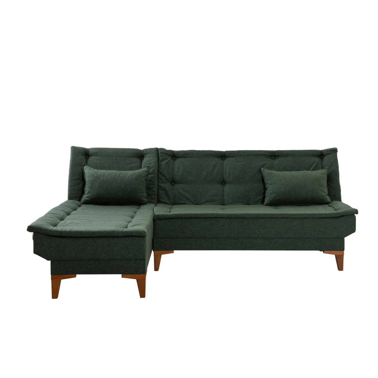 Canapea extensibilă Santo, Colț, Stânga, Diverse culori, 225x85x86 cm - Verde | SKU: 867UNQ1926 | Canapea extensibilă Santo, Colț, Stânga, 225x85x86 cm, varianta Verde, produs pentru amenajarea locuinței, disponibil online în România la CasaMob