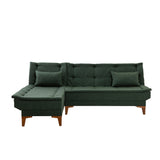 Canapea extensibilă Santo, Colț, Stânga, Diverse culori, 225x85x86 cm - Verde | SKU: 867UNQ1926 | Canapea extensibilă Santo, Colț, Stânga, 225x85x86 cm, varianta Verde, produs pentru amenajarea locuinței, disponibil online în România la CasaMob
