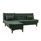 Canapea extensibilă Santo, Colț, Stânga, Diverse culori, 225x85x86 cm - Verde | SKU: 867UNQ1926 | Canapea extensibilă Santo, Colț, Stânga, 225x85x86 cm, varianta Verde, produs pentru amenajarea locuinței, disponibil online în România la CasaMob