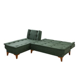Canapea extensibilă Santo, Colț, Stânga, Diverse culori, 225x85x86 cm - Verde | SKU: 867UNQ1926 | Canapea extensibilă Santo, Colț, Stânga, 225x85x86 cm, varianta Verde, produs pentru amenajarea locuinței, disponibil online în România la CasaMob