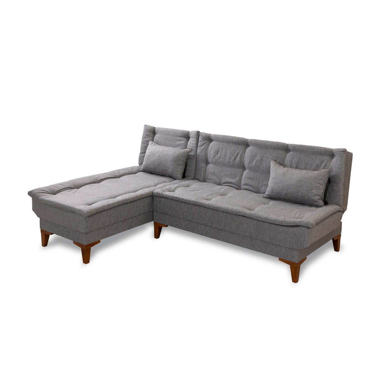 Canapea extensibilă Santo, Colț, Stânga, Diverse culori, 225x85x86 cm - Gri deschis | SKU: 867UNQ1927 | Canapea extensibilă Santo, Colț, Stânga, 225x85x86 cm, varianta Gri deschis, produs pentru amenajarea locuinței, disponibil online în România la CasaMob