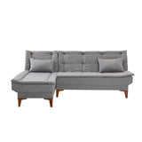 Canapea extensibilă Santo, Colț, Stânga, Diverse culori, 225x85x86 cm - Gri deschis | SKU: 867UNQ1927 | Canapea extensibilă Santo, Colț, Stânga, 225x85x86 cm, varianta Gri deschis, produs pentru amenajarea locuinței, disponibil online în România la CasaMob