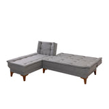Canapea extensibilă Santo, Colț, Stânga, Diverse culori, 225x85x86 cm - Gri deschis | SKU: 867UNQ1927 | Canapea extensibilă Santo, Colț, Stânga, 225x85x86 cm, varianta Gri deschis, produs pentru amenajarea locuinței, disponibil online în România la CasaMob