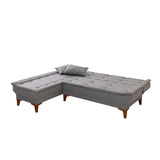 Canapea extensibilă Santo, Colț, Stânga, Diverse culori, 225x85x86 cm - Gri deschis | SKU: 867UNQ1927 | Canapea extensibilă Santo, Colț, Stânga, 225x85x86 cm, varianta Gri deschis, produs pentru amenajarea locuinței, disponibil online în România la CasaMob