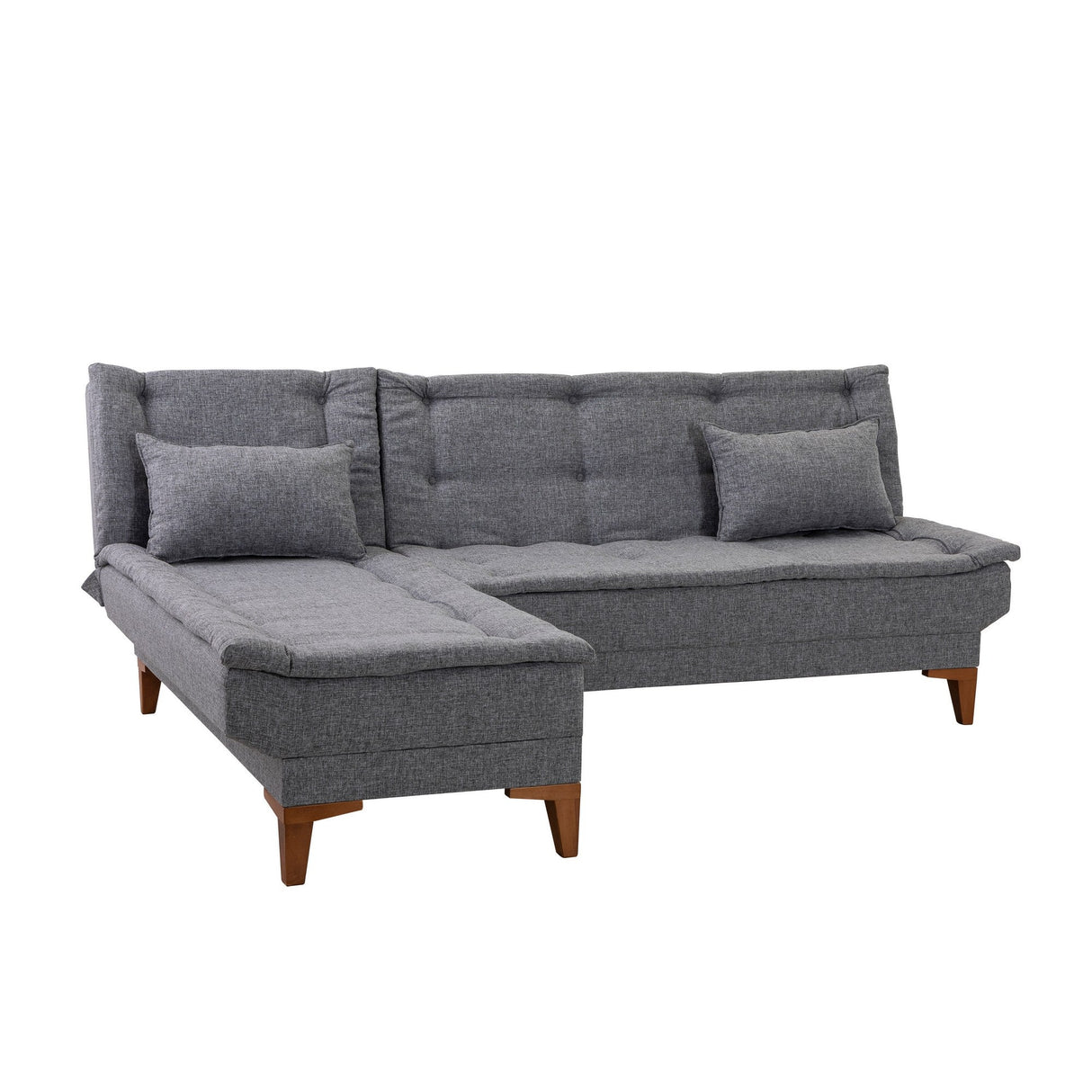 Canapea extensibilă Santo, Colț, Stânga, Diverse culori, 225x85x86 cm - Gri închis | SKU: 867UNQ1928 | Canapea extensibilă Santo, Colț, Stânga, 225x85x86 cm, varianta Gri închis, produs pentru amenajarea locuinței, disponibil online în România la CasaMob