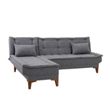 Canapea extensibilă Santo, Colț, Stânga, Diverse culori, 225x85x86 cm - Gri închis | SKU: 867UNQ1928 | Canapea extensibilă Santo, Colț, Stânga, 225x85x86 cm, varianta Gri închis, produs pentru amenajarea locuinței, disponibil online în România la CasaMob