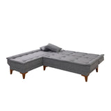 Canapea extensibilă Santo, Colț, Stânga, Diverse culori, 225x85x86 cm - Gri închis | SKU: 867UNQ1928 | Canapea extensibilă Santo, Colț, Stânga, 225x85x86 cm, varianta Gri închis, produs pentru amenajarea locuinței, disponibil online în România la CasaMob