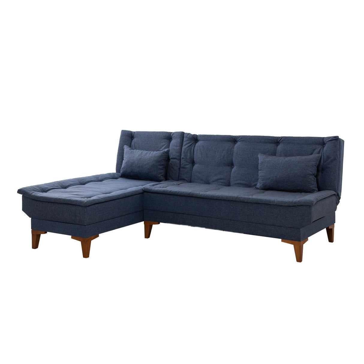 Canapea extensibilă Santo, Colț, Stânga, Diverse culori, 225x85x86 cm - Albastru închis | SKU: 867UNQ1929 | Canapea extensibilă Santo, Colț, Stânga, 225x85x86 cm, varianta Albastru închis, produs pentru amenajarea locuinței, disponibil online în România la CasaMob