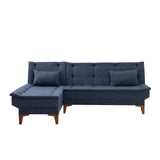 Canapea extensibilă Santo, Colț, Stânga, Diverse culori, 225x85x86 cm - Albastru închis | SKU: 867UNQ1929 | Canapea extensibilă Santo, Colț, Stânga, 225x85x86 cm, varianta Albastru închis, produs pentru amenajarea locuinței, disponibil online în România la CasaMob