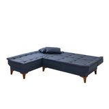 Canapea extensibilă Santo, Colț, Stânga, Diverse culori, 225x85x86 cm - Albastru închis | SKU: 867UNQ1929 | Canapea extensibilă Santo, Colț, Stânga, 225x85x86 cm, varianta Albastru închis, produs pentru amenajarea locuinței, disponibil online în România la CasaMob
