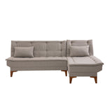 Canapea extensibilă Santo, Colț, Stânga, Diverse culori, 225x85x86 cm - Crem | SKU: 867UNQ1930 | Canapea extensibilă Santo, Colț, Stânga, 225x85x86 cm, varianta Crem, produs pentru amenajarea locuinței, disponibil online în România la CasaMob