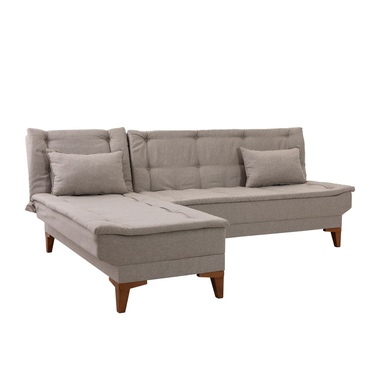 Canapea extensibilă Santo, Colț, Stânga, Diverse culori, 225x85x86 cm - Crem | SKU: 867UNQ1930 | Canapea extensibilă Santo, Colț, Stânga, 225x85x86 cm, varianta Crem, produs pentru amenajarea locuinței, disponibil online în România la CasaMob