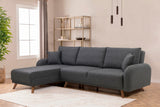 Canapea extensibilă Hera, Colț, Varianta 1, Diverse culori, 237x185x90 cm - Antracit | SKU: 867UNQ1939 | Canapea extensibilă Hera, Colț, Varianta 1, 237x185x90 cm, varianta Antracit, produs pentru amenajarea locuinței, disponibil online în România la CasaMob