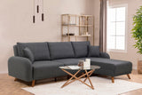 Canapea extensibilă Hera, Colț, Varianta 2, Diverse culori, 237x185x90 cm - Antracit | SKU: 867UNQ1940 | Canapea extensibilă Hera, Colț, Varianta 2, 237x185x90 cm, varianta Antracit, produs pentru amenajarea locuinței, disponibil online în România la CasaMob