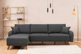 Canapea extensibilă Hera, Colț, Varianta 2, Diverse culori, 237x185x90 cm - Antracit | SKU: 867UNQ1940 | Canapea extensibilă Hera, Colț, Varianta 2, 237x185x90 cm, varianta Antracit, produs pentru amenajarea locuinței, disponibil online în România la CasaMob
