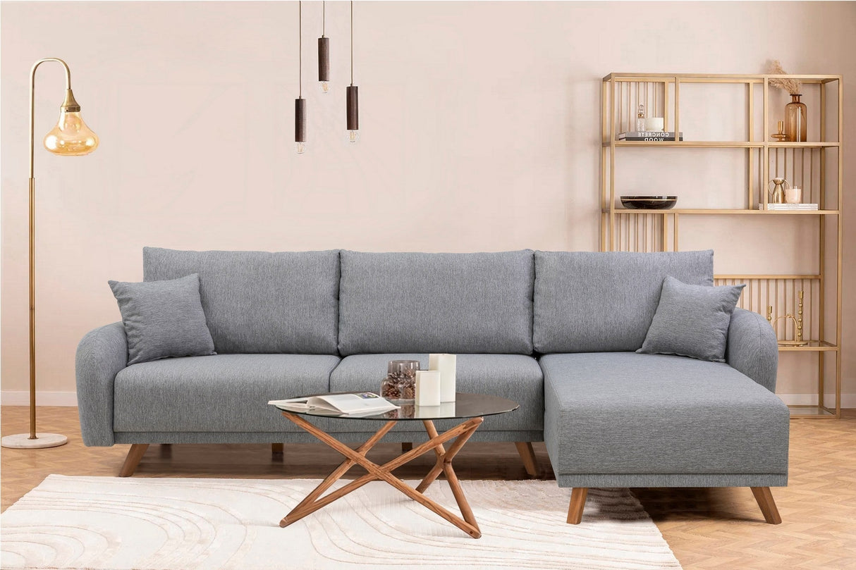 Canapea extensibilă Hera, Colț, Varianta 1, Diverse culori, 237x185x90 cm - Gri deschis | SKU: 867UNQ1941 | Canapea extensibilă Hera, Colț, Varianta 1, 237x185x90 cm, varianta Gri deschis, produs pentru amenajarea locuinței, disponibil online în România la CasaMob