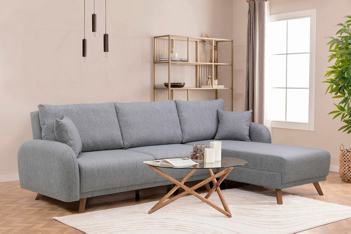 Canapea extensibilă Hera, Colț, Varianta 1, Diverse culori, 237x185x90 cm - Gri deschis | SKU: 867UNQ1941 | Canapea extensibilă Hera, Colț, Varianta 1, 237x185x90 cm, varianta Gri deschis, produs pentru amenajarea locuinței, disponibil online în România la CasaMob