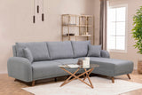 Canapea extensibilă Hera, Colț, Varianta 1, Diverse culori, 237x185x90 cm - Gri deschis | SKU: 867UNQ1941 | Canapea extensibilă Hera, Colț, Varianta 1, 237x185x90 cm, varianta Gri deschis, produs pentru amenajarea locuinței, disponibil online în România la CasaMob