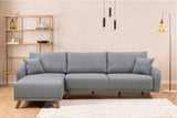 Canapea extensibilă Hera, Colț, Varianta 1, Diverse culori, 237x185x90 cm - Gri deschis | SKU: 867UNQ1941 | Canapea extensibilă Hera, Colț, Varianta 1, 237x185x90 cm, varianta Gri deschis, produs pentru amenajarea locuinței, disponibil online în România la CasaMob