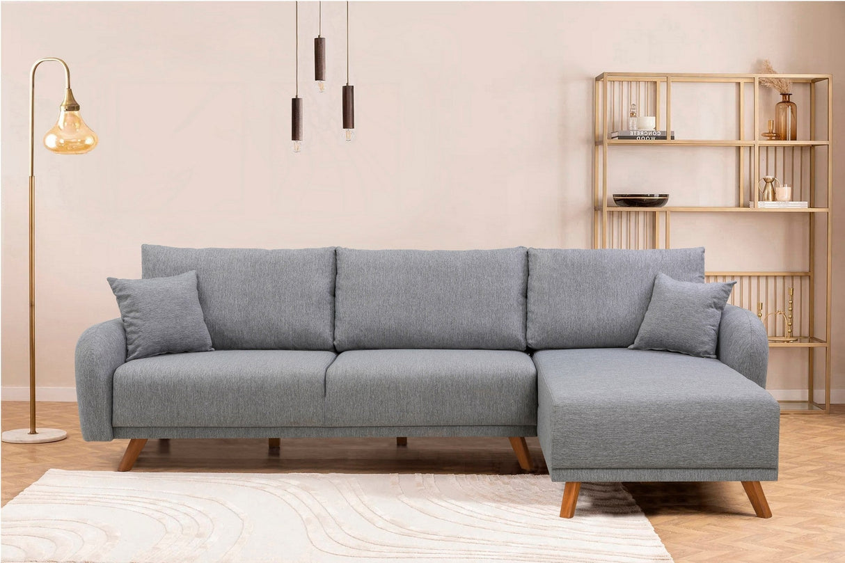 Canapea extensibilă Hera, Colț, Varianta 2, Diverse culori, 237x185x90 cm - Gri deschis | SKU: 867UNQ1942 | Canapea extensibilă Hera, Colț, Varianta 2, 237x185x90 cm, varianta Gri deschis, produs pentru amenajarea locuinței, disponibil online în România la CasaMob