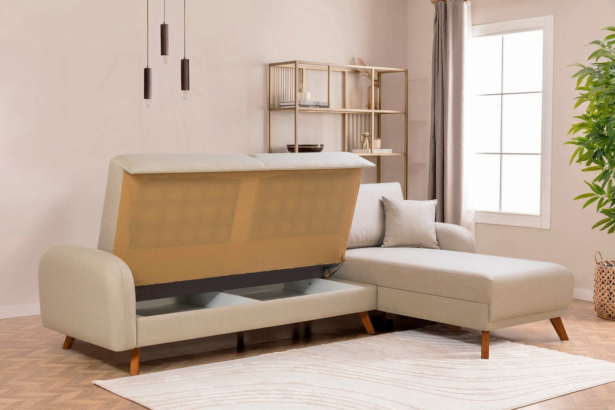 Canapea extensibilă Hera, Colț, Varianta 1, Diverse culori, 237x185x90 cm - Crem | SKU: 867UNQ1943 | Canapea extensibilă Hera, Colț, Varianta 1, 237x185x90 cm, varianta Crem, produs pentru amenajarea locuinței, disponibil online în România la CasaMob
