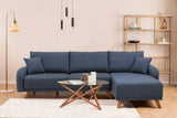 Canapea extensibilă Hera, Colț, Varianta 2, Diverse culori, 237x185x90 cm - Albastru închis | SKU: 867UNQ1946 | Canapea extensibilă Hera, Colț, Varianta 2, 237x185x90 cm, varianta Albastru închis, produs pentru amenajarea locuinței, disponibil online în România la CasaMob