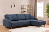 Canapea extensibilă Hera, Colț, Varianta 2, Diverse culori, 237x185x90 cm - Albastru închis | SKU: 867UNQ1946 | Canapea extensibilă Hera, Colț, Varianta 2, 237x185x90 cm, varianta Albastru închis, produs pentru amenajarea locuinței, disponibil online în România la CasaMob