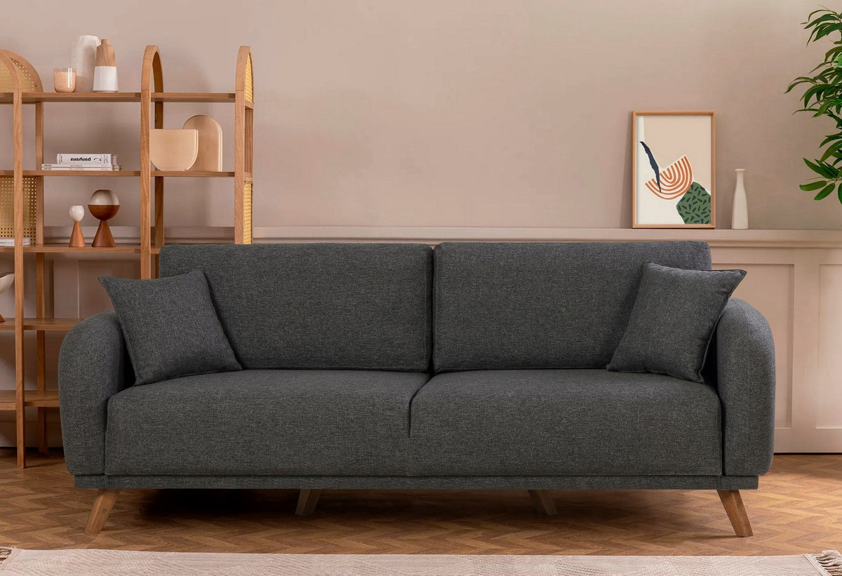 Antracit | SKU: 867UNQ1947 | Canapea extensibilă Hera, 3 locuri, 237x98x90 cm, varianta Antracit, produs pentru amenajarea locuinței, disponibil online în România la CasaMob