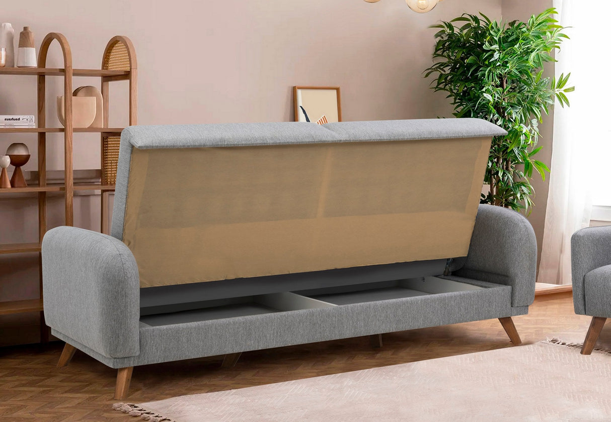 Canapea extensibilă Hera, 3 locuri, Diverse culori, 237x98x90 cm - Gri deschis | SKU: 867UNQ1948 | Canapea extensibilă Hera, 3 locuri, 237x98x90 cm, varianta Gri deschis, produs pentru amenajarea locuinței, disponibil online în România la CasaMob