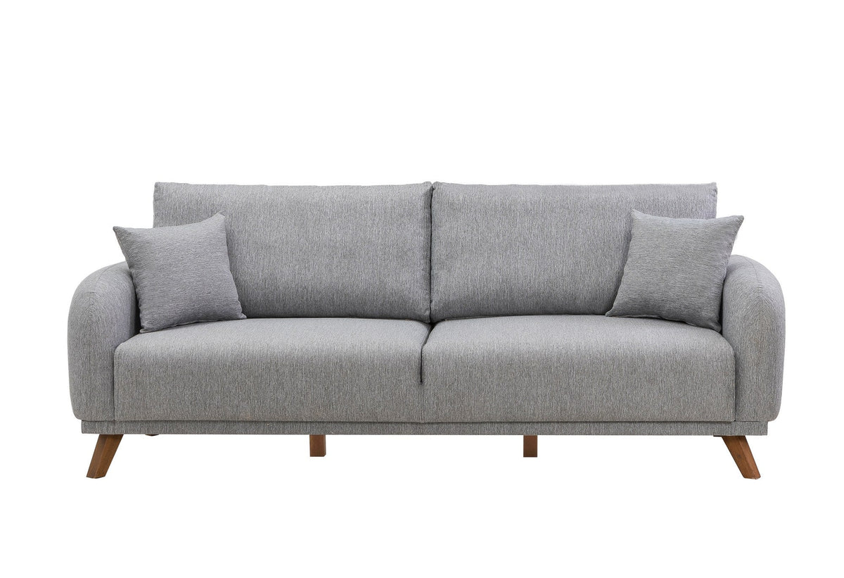 Gri deschis | SKU: 867UNQ1948 | Canapea extensibilă Hera, 3 locuri, 237x98x90 cm, varianta Gri deschis, produs pentru amenajarea locuinței, disponibil online în România la CasaMob