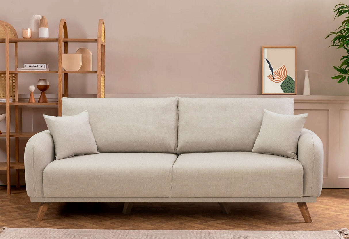 Canapea extensibilă Hera, 3 locuri, Diverse culori, 237x98x90 cm - Crem | SKU: 867UNQ1949 | Canapea extensibilă Hera, 3 locuri, 237x98x90 cm, varianta Crem, produs pentru amenajarea locuinței, disponibil online în România la CasaMob