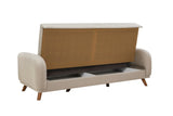 Canapea extensibilă Hera, 3 locuri, Diverse culori, 237x98x90 cm - Crem | SKU: 867UNQ1949 | Canapea extensibilă Hera, 3 locuri, 237x98x90 cm, varianta Crem, produs pentru amenajarea locuinței, disponibil online în România la CasaMob