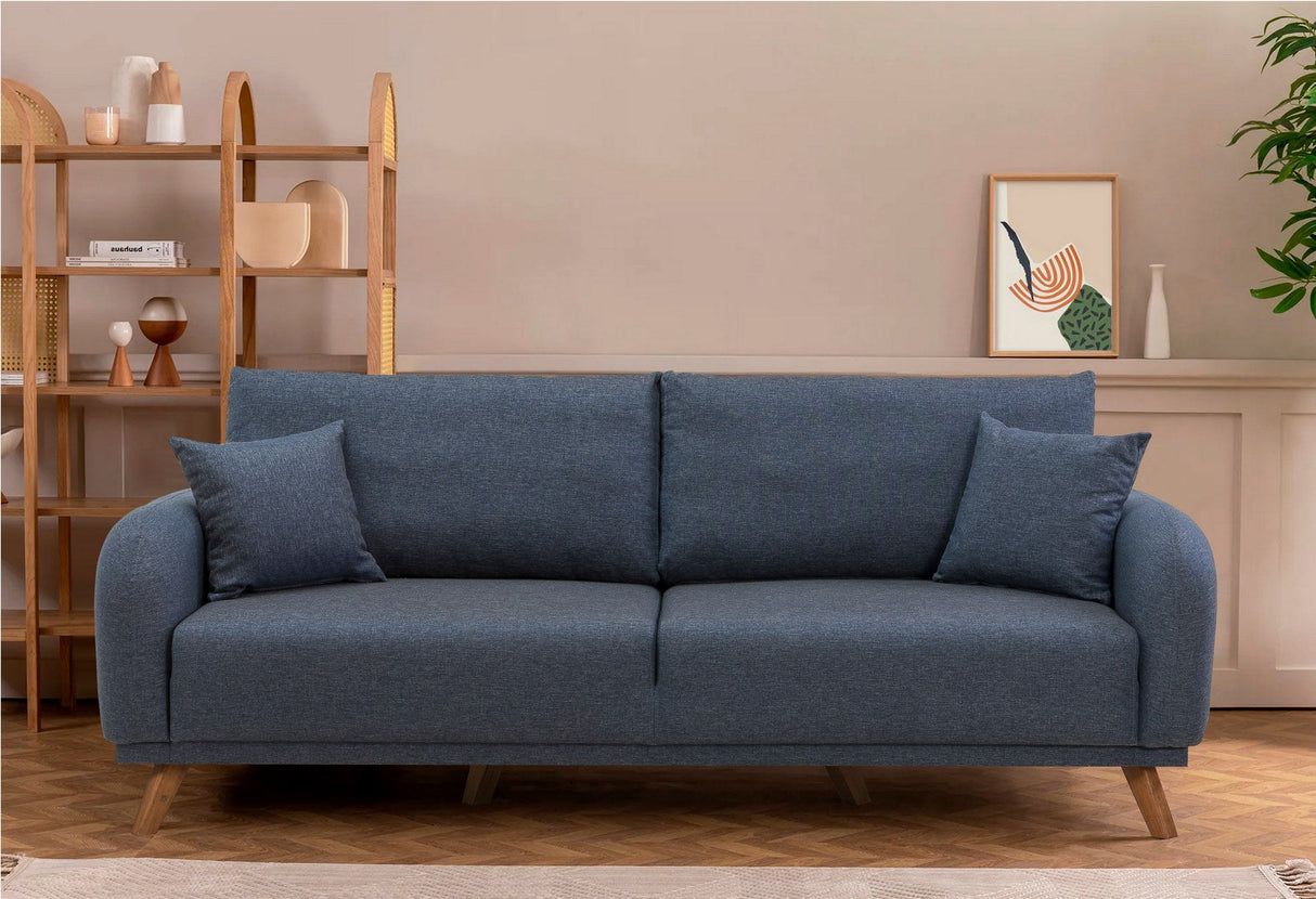 Canapea extensibilă Hera, 3 locuri, Diverse culori, 237x98x90 cm - Albastru închis | SKU: 867UNQ1950 | Canapea extensibilă Hera, 3 locuri, 237x98x90 cm, varianta Albastru închis, produs pentru amenajarea locuinței, disponibil online în România la CasaMob