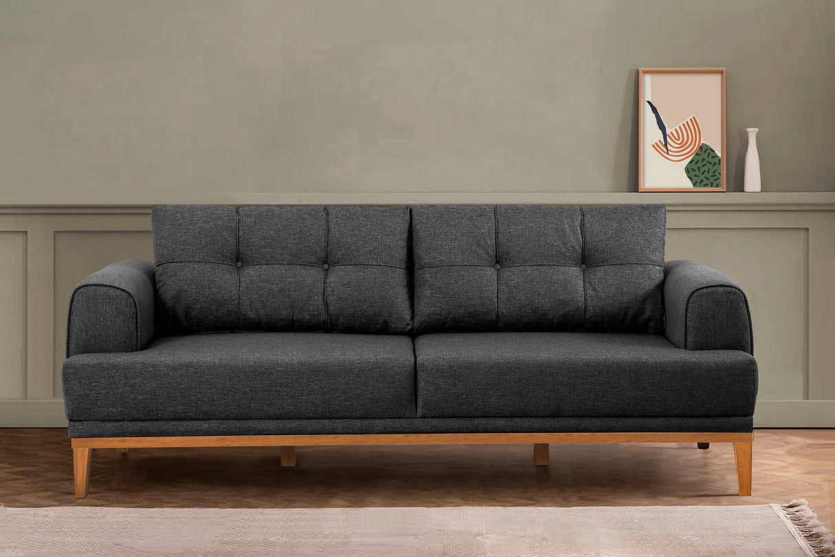 Canapea fixă 3 locuri Vina 3, Diverse culori, 223x94x82 cm - Antracit - Pin atlantic | SKU: 867UNQ2204 | Canapea fixă 3 locuri Vina 3, 223x94x82 cm, varianta Antracit - Pin atlantic, produs pentru amenajarea locuinței, disponibil online în România la CasaMob