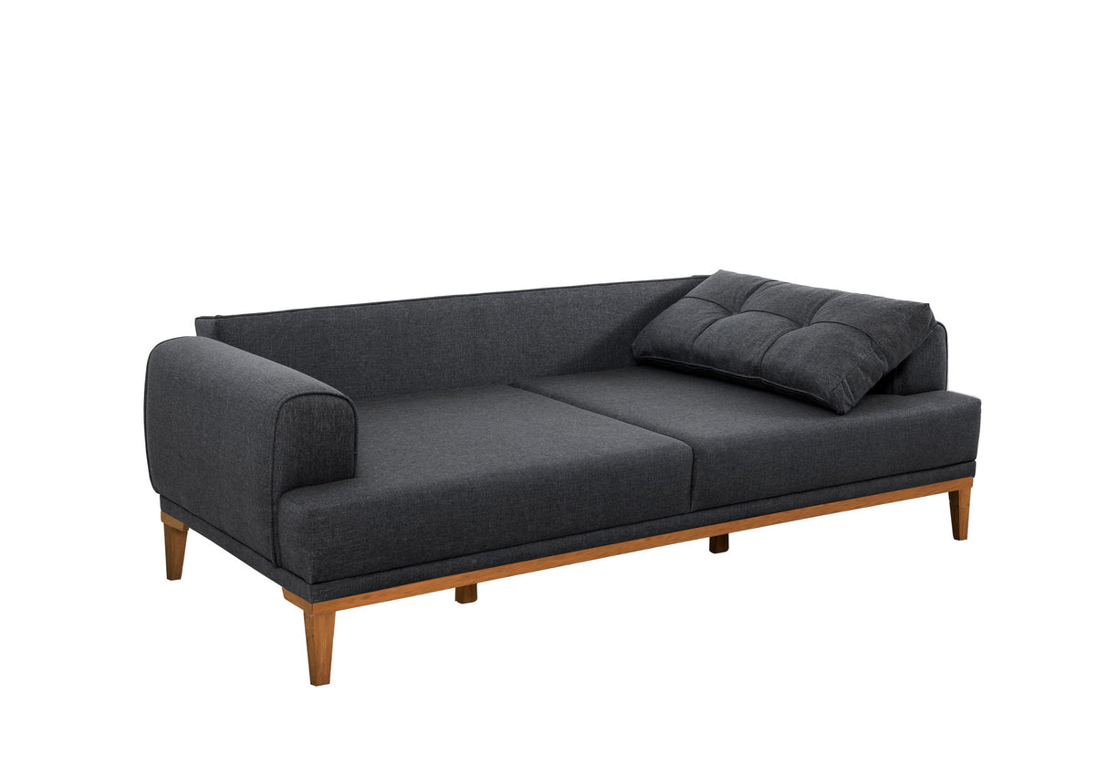 Canapea fixă 3 locuri Vina 3, Diverse culori, 223x94x82 cm - Antracit - Pin atlantic | SKU: 867UNQ2204 | Canapea fixă 3 locuri Vina 3, 223x94x82 cm, varianta Antracit - Pin atlantic, produs pentru amenajarea locuinței, disponibil online în România la CasaMob