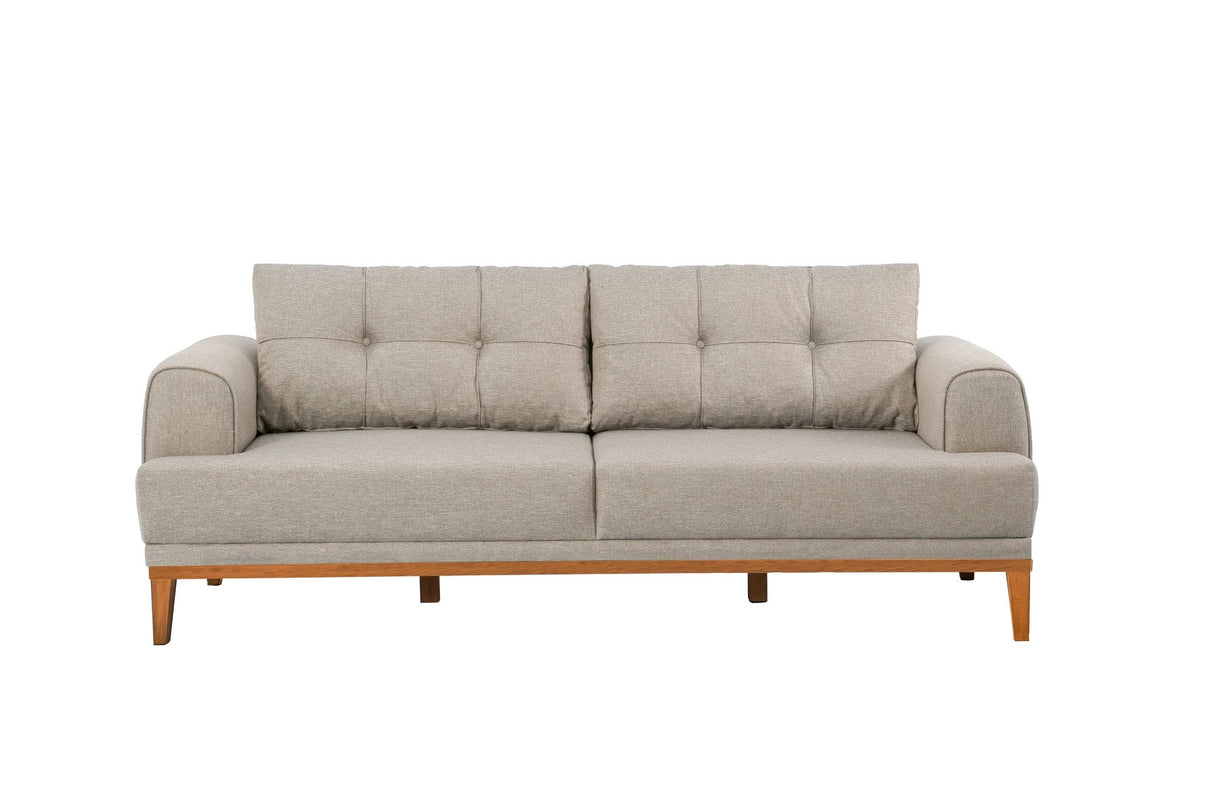 Canapea fixă 3 locuri Vina 3, Diverse culori, 223x94x82 cm - Crem - Pin atlantic | SKU: 867UNQ2205 | Canapea fixă 3 locuri Vina 3, 223x94x82 cm, varianta Crem - Pin atlantic, produs pentru amenajarea locuinței, disponibil online în România la CasaMob